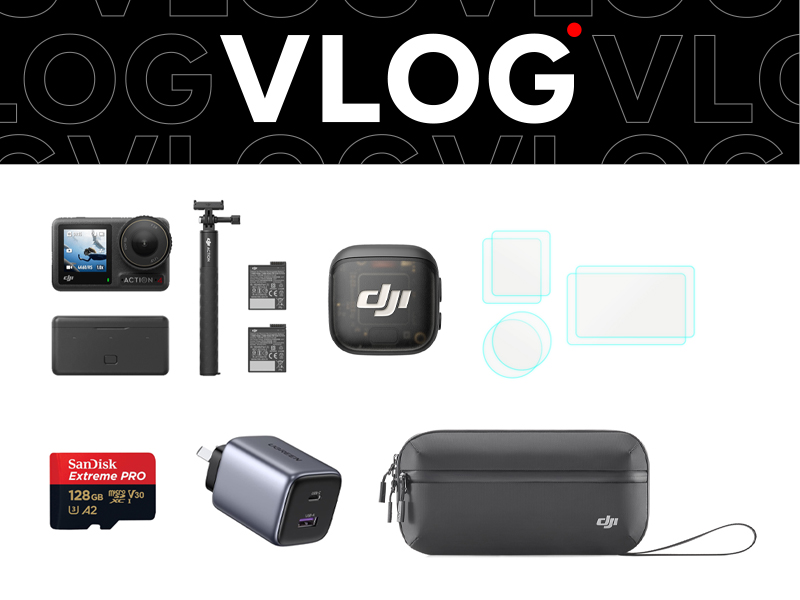 Osmo Action 4 Vlog Bundle (DJI Mic 3)